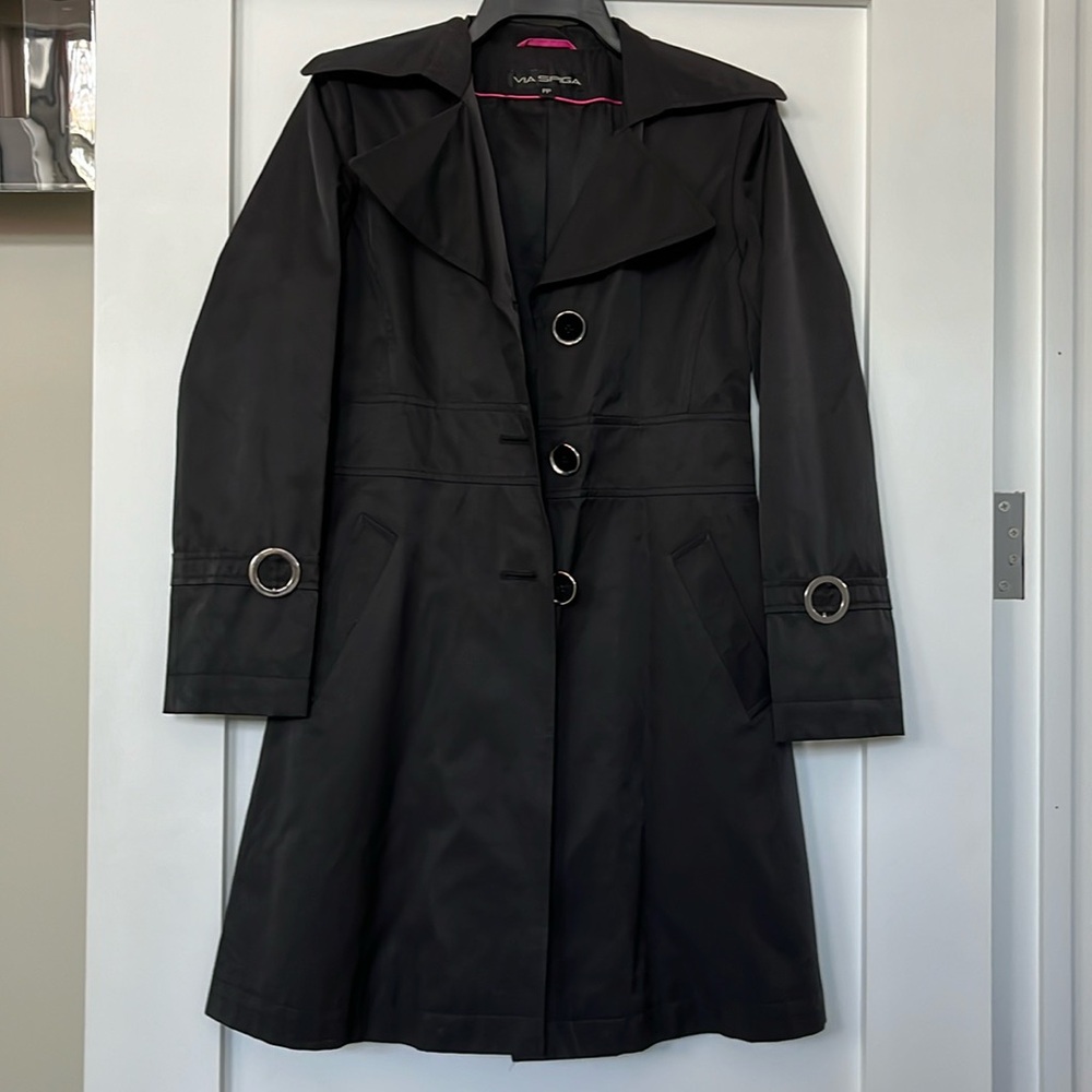 Black trench coat